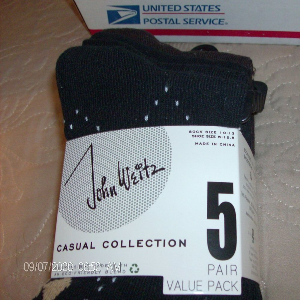john weitz casual collection socks